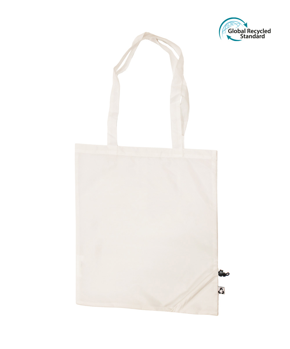 White foldable rPET bag