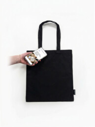 black nfc tote bag